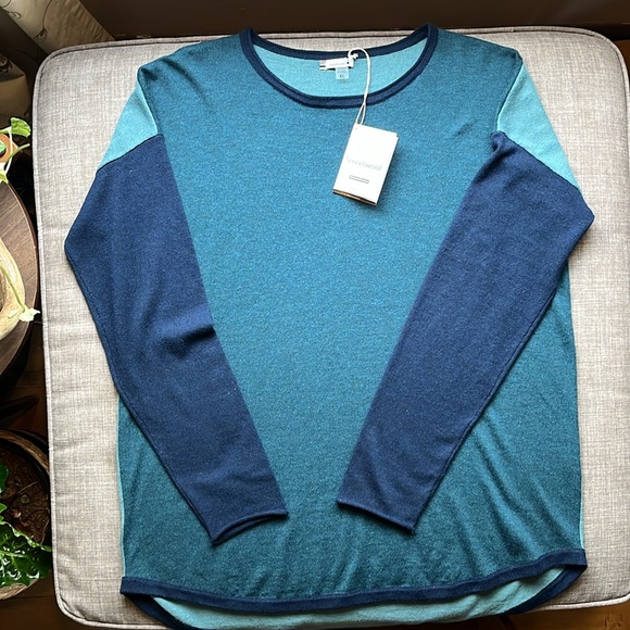 Smartwool Sweaters - Smartwool Merino Wool Shadow Pine Color Block Sweater XL